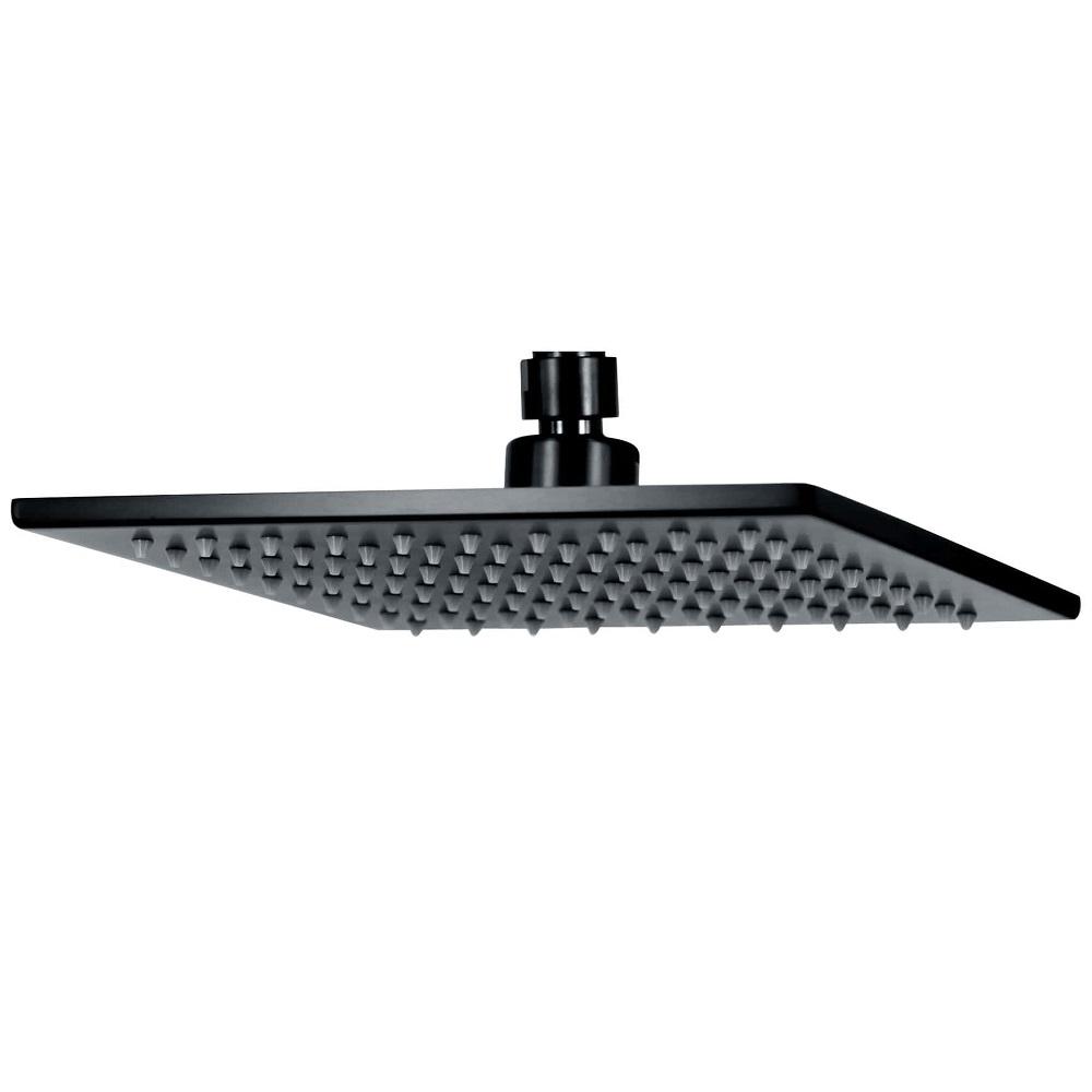 ACQUA BLACK Square Shower Head In Matt Black Showers ECT