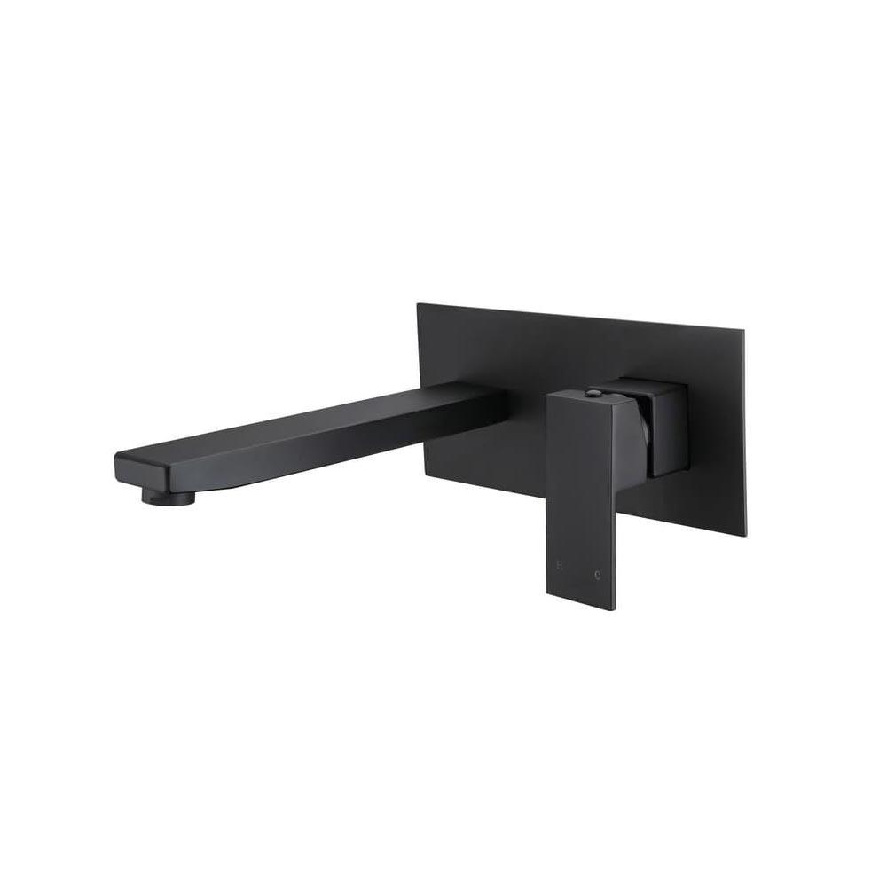 ACQUA BLACK Wall Bath/ Basin Mixer in Matt Black Tapware ECT