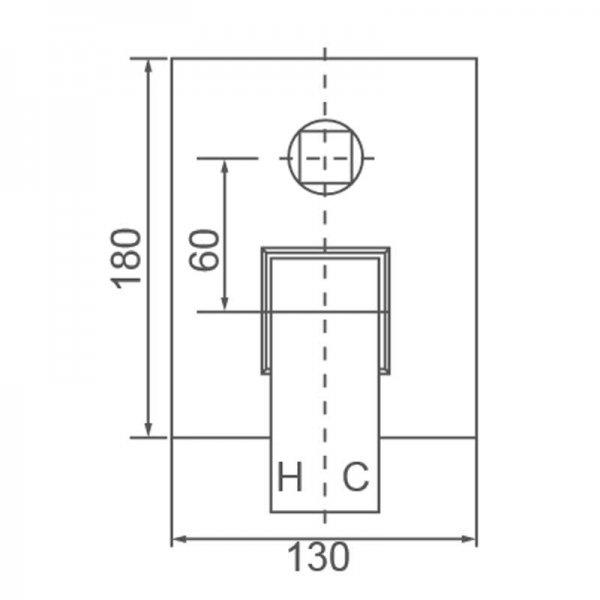 Acqua Shower Mixer with Divertor - WT808 Tapware ECT