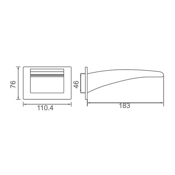 Acqua Water Fall Bath Spout - WTSP20 Tapware ECT
