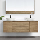 ALBANY 150cm Oak Timber Wall Hung Vanity Vanities & Mirrors Arova