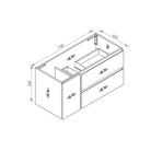 ALBANY 75cm Oak Timber Wall Hung Vanity Vanities & Mirrors Arova