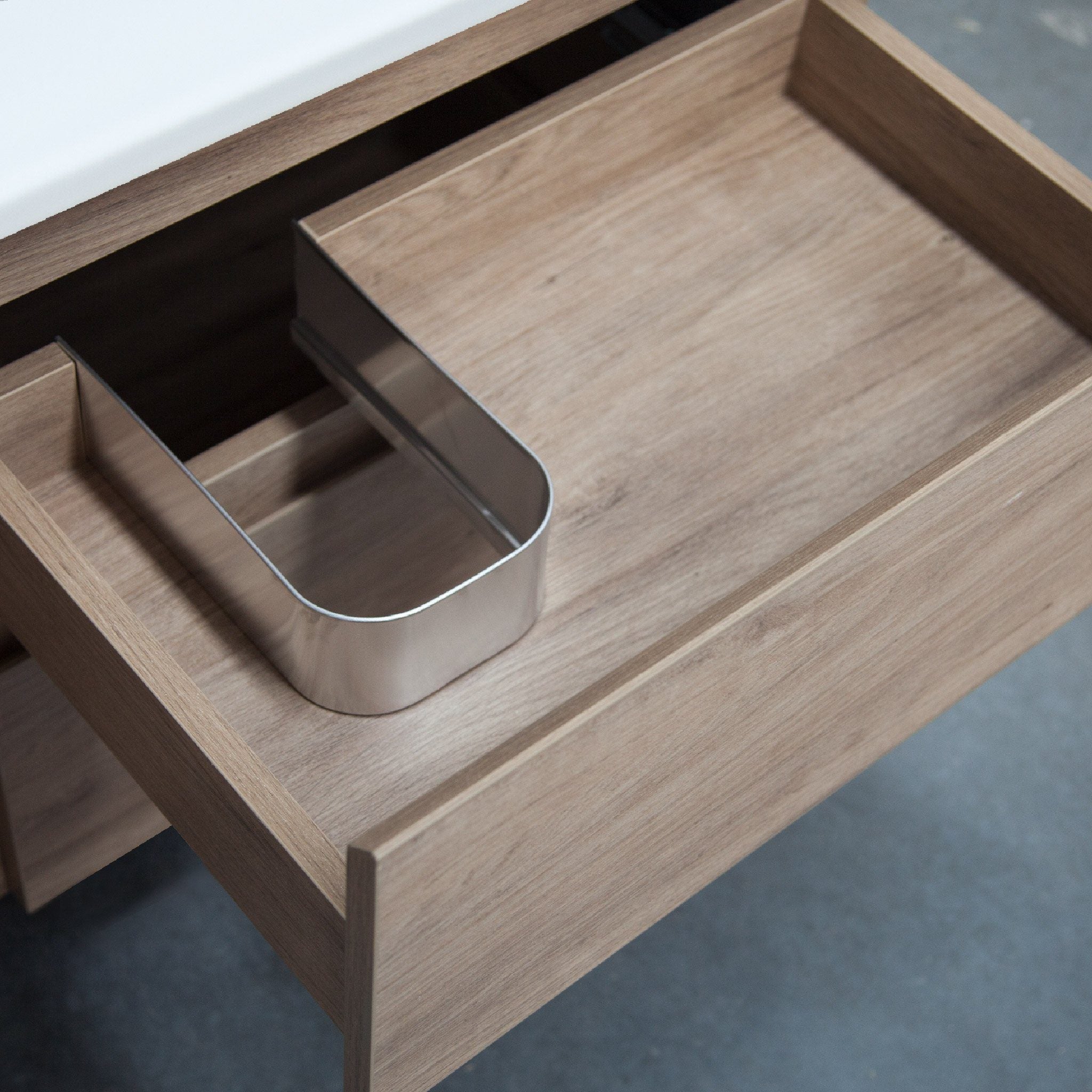 ALBANY 75cm Oak Timber Wall Hung Vanity Vanities & Mirrors Arova