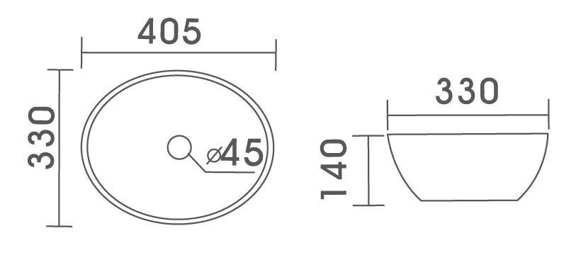 ARTISIC above counter basin Basins ECT