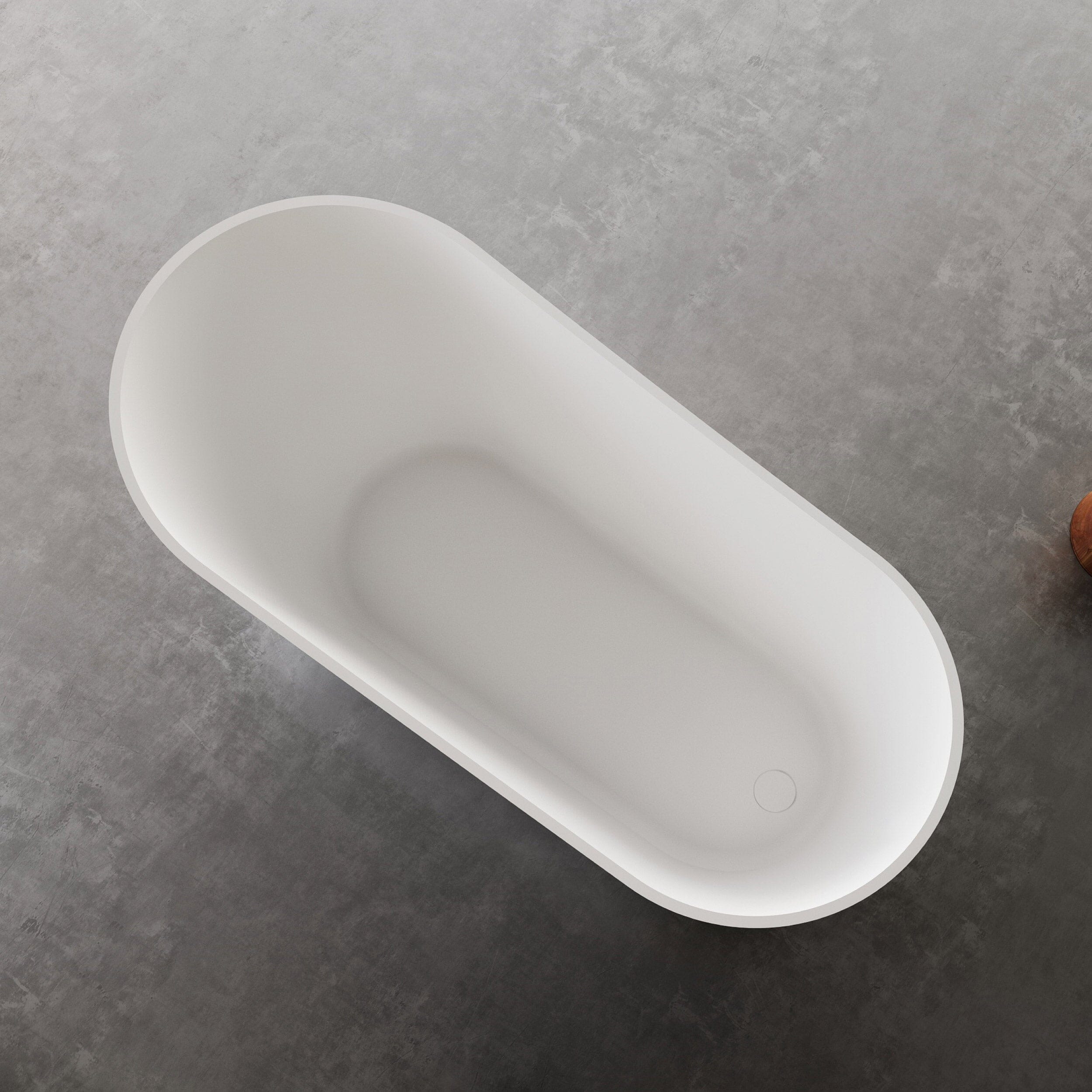 ASPEN 1700mm Single Slipper Free Standing Bathtub Gloss White Baths AROVA