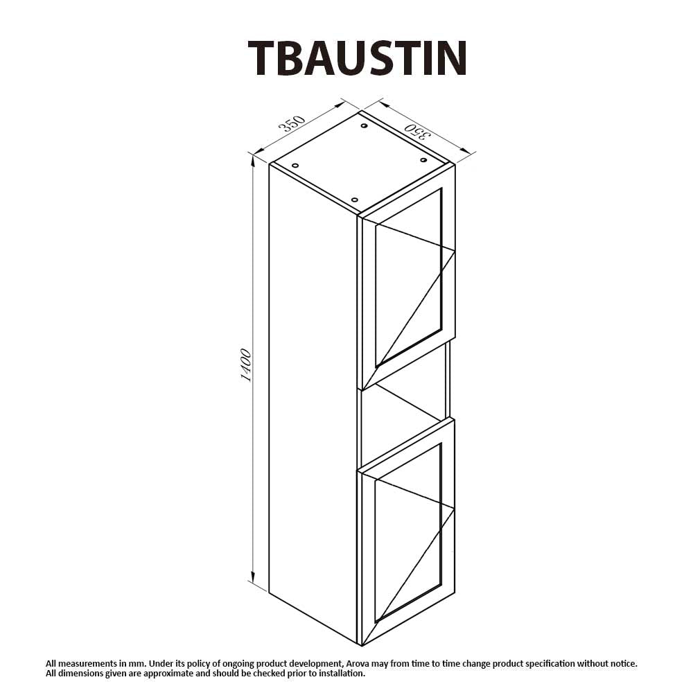 AUSTIN Tallboy Bathroom Cabinet Vanities & Mirrors Arova