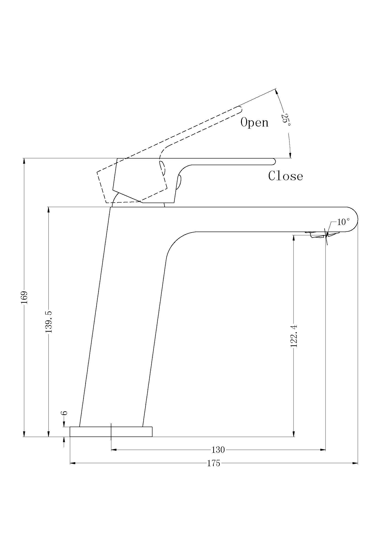 Bianca Basin Mixer Matte Black YSW3215-01-MB Tapware Nero