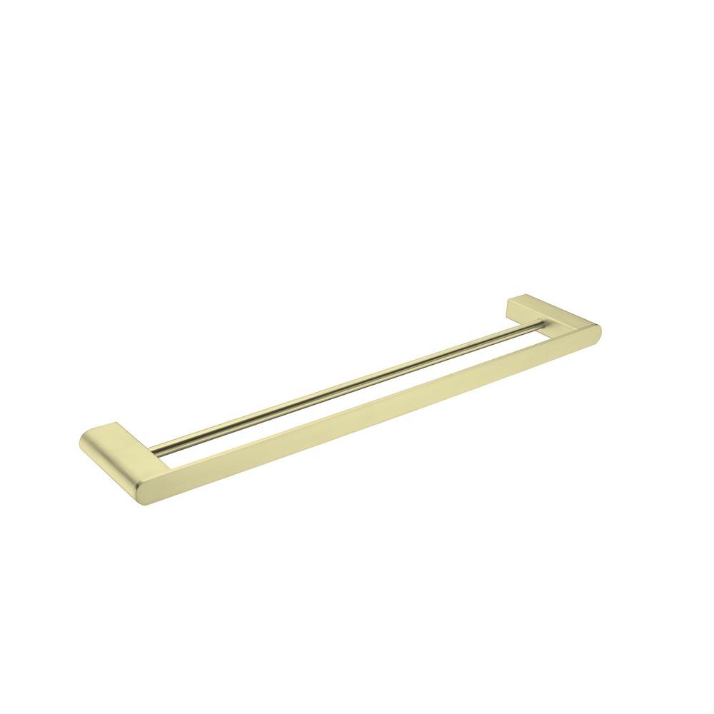 Bianca Double Towel Rail Brushed Gold 800MM 9030D-BG Accessories Nero