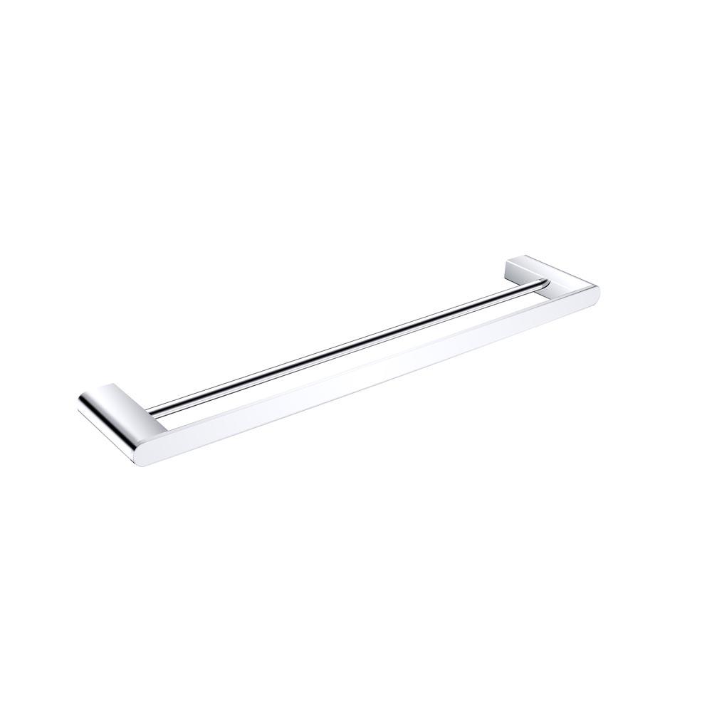Bianca Double Towel Rail Chrome 800MM 9030D-CH Accessories Nero