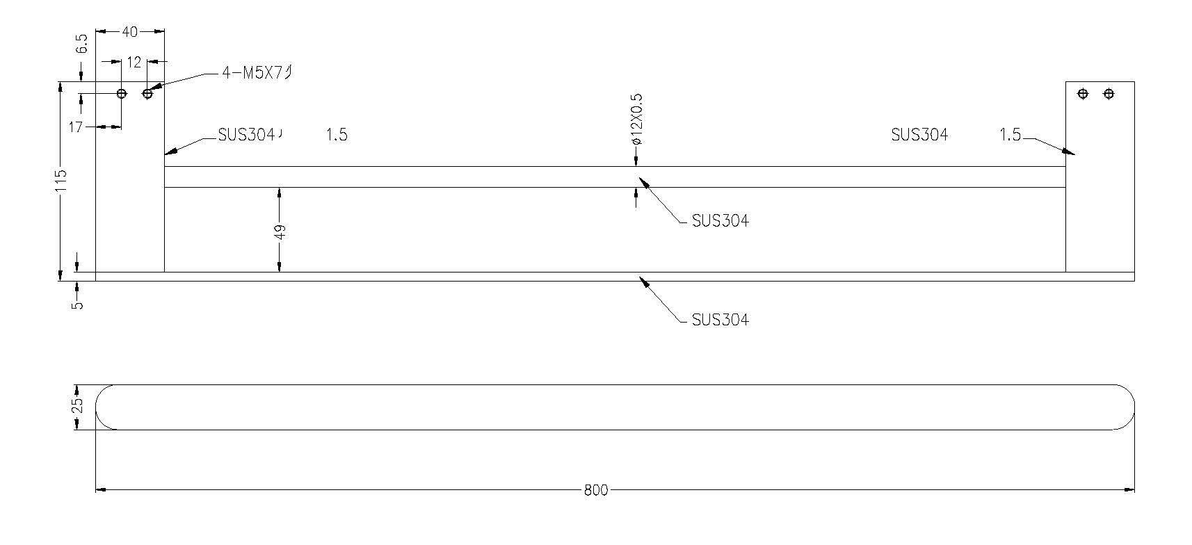 Bianca Double Towel Rail Chrome 800MM 9030D-CH Accessories Nero