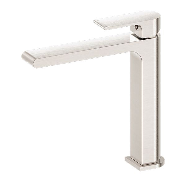 Bianca Mid Tall Basin Mixer Brushed Nickel YSW3215-01D-BN Tapware Nero