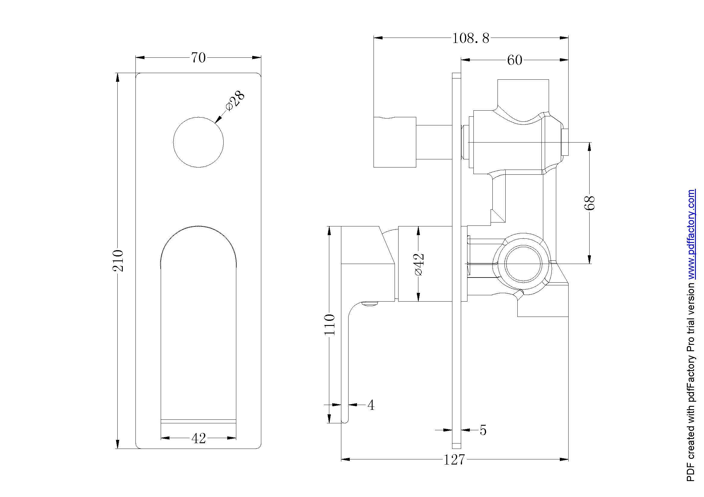 Bianca Shower Mixer with Divertor Matte Black YSW3215-09A-MB Tapware Nero
