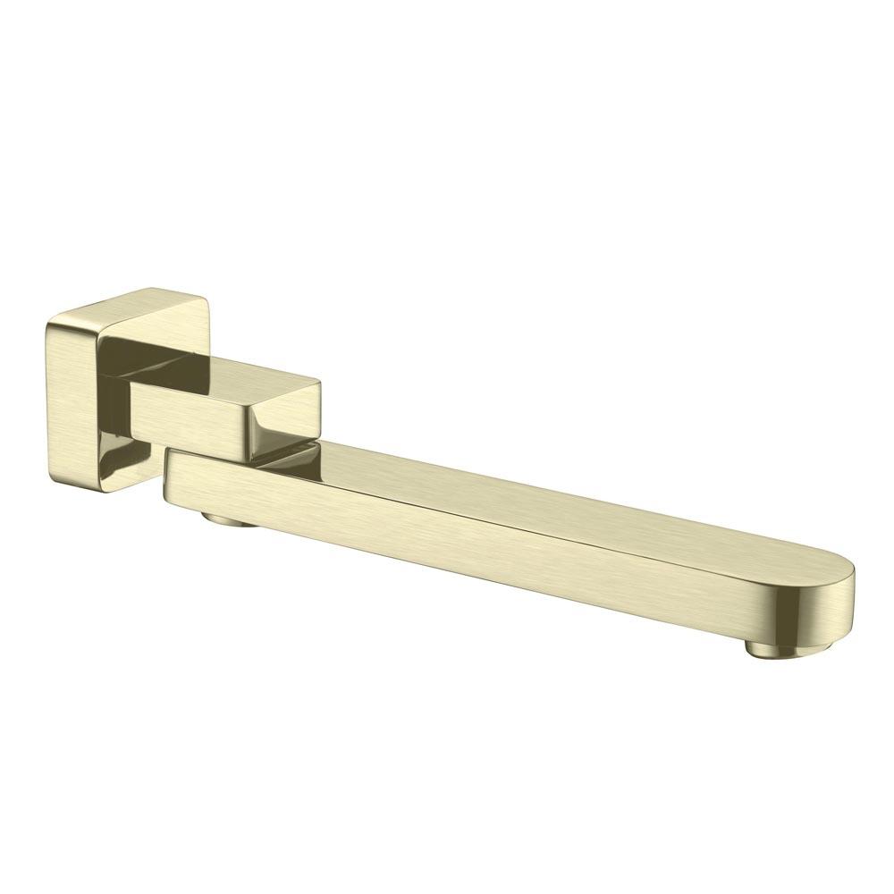 Bianca Swivel Bath Spout Brushed Gold YSW207-BG Tapware Nero