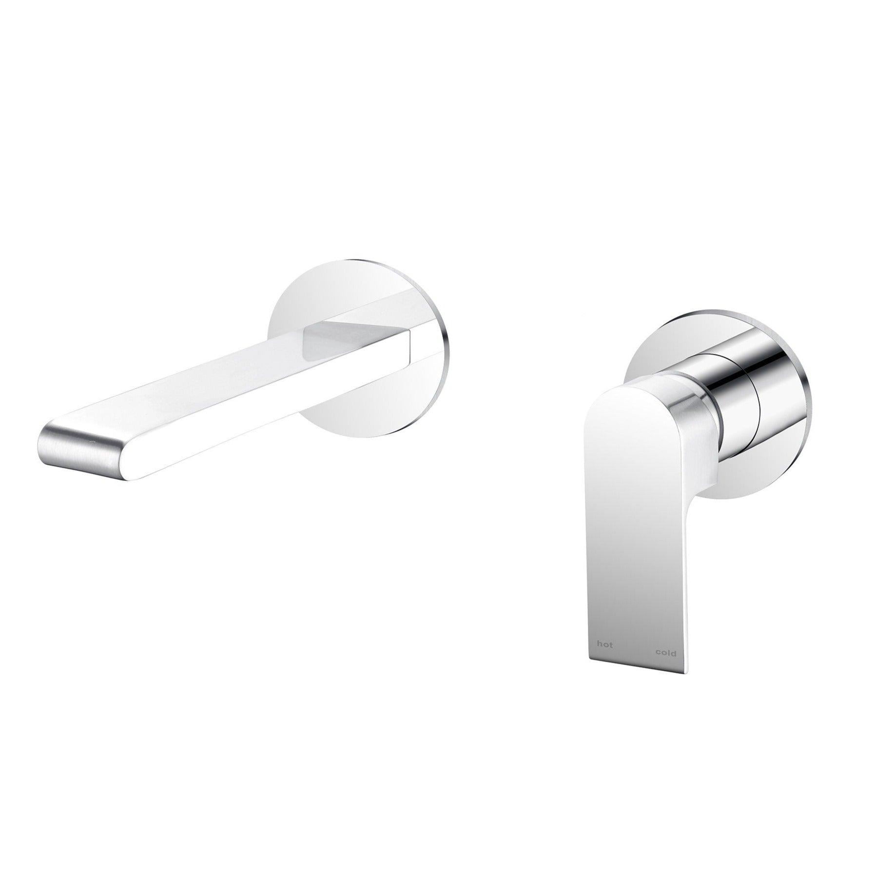 Bianca Wall Basin Mixer Separate Back Plate Chrome YSW3215-09E-CH Tapware Nero