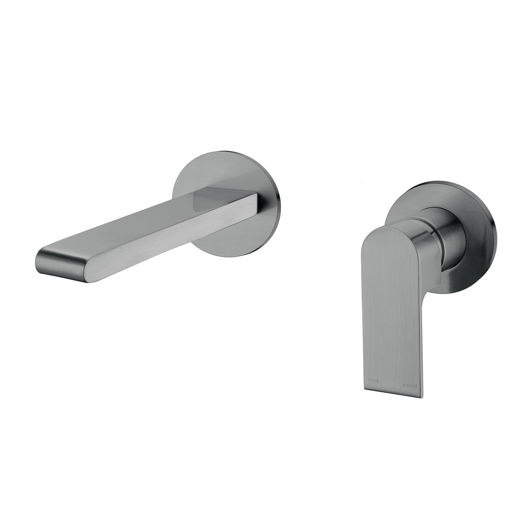 Bianca Wall Basin Mixer Separate Back Plate Gun Metal YSW3215-09E-GM Tapware Nero