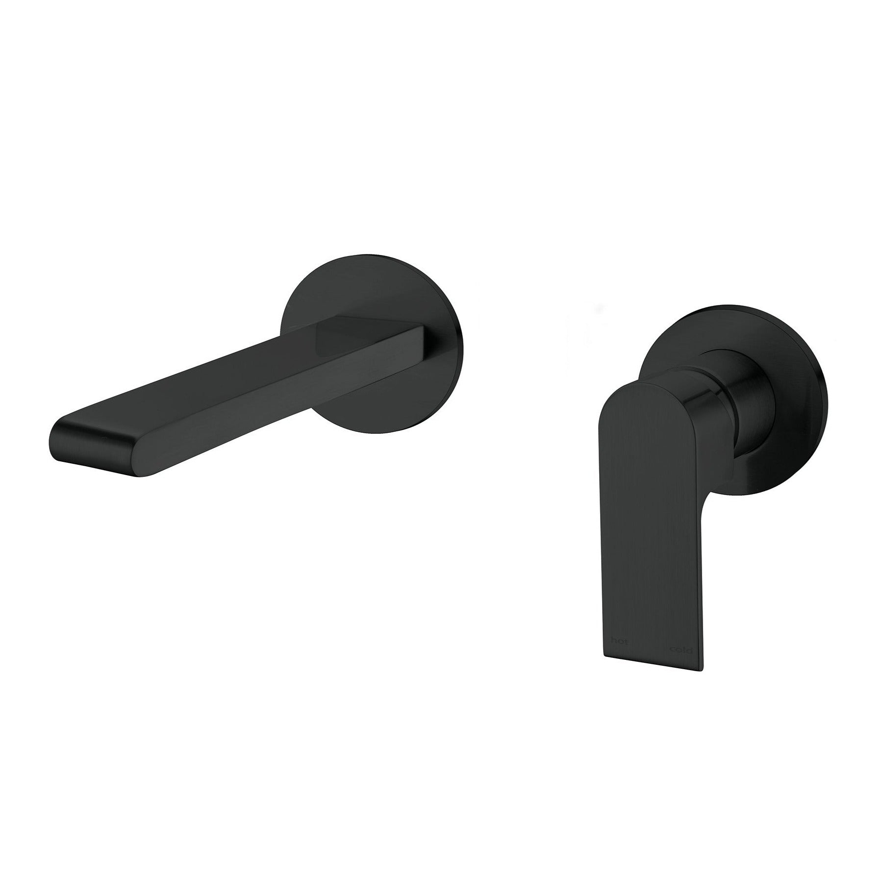 Bianca Wall Basin Mixer Separate Back Plate Matte Black YSW3215-09E-MB Tapware Nero