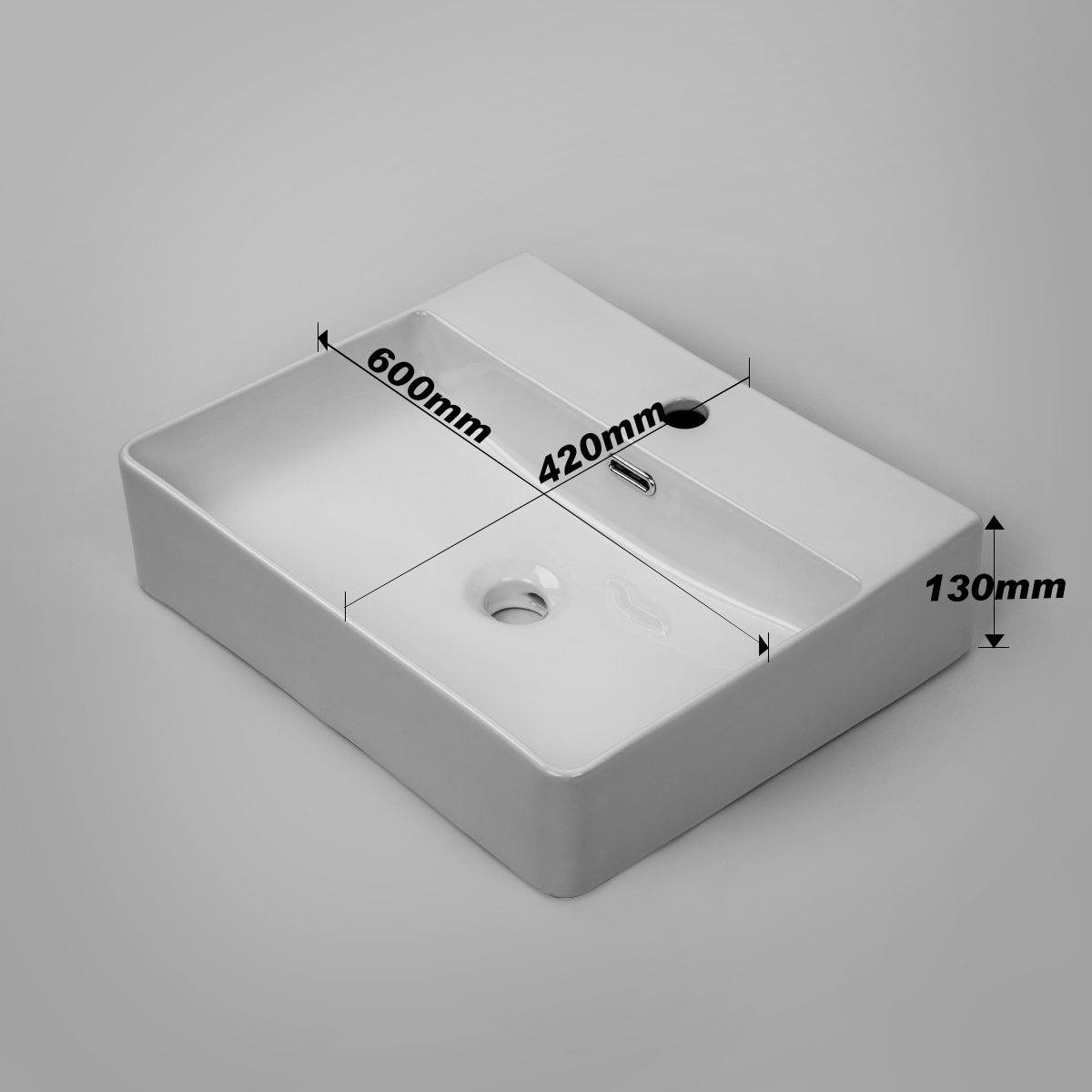 BRAVO 60 Above Counter Basin 1 Tap Hole Basins ECT