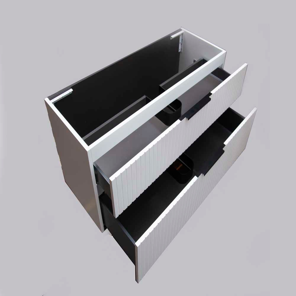 Bronte 75cm Wall Hung Bathroom Vanity - Matte White Vanities & Mirrors Arova