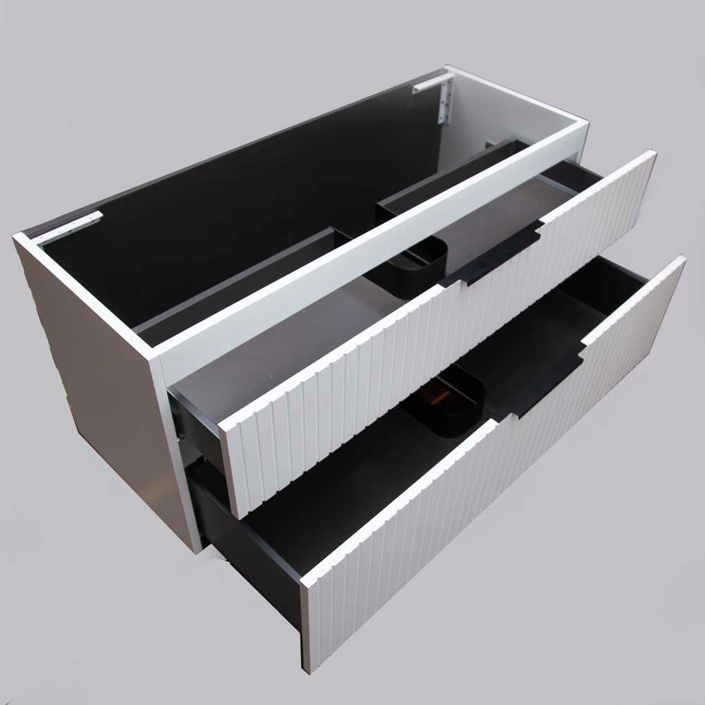 Bronte 90cm Wall Hung Bathroom Vanity - Matte White Vanities & Mirrors Arova