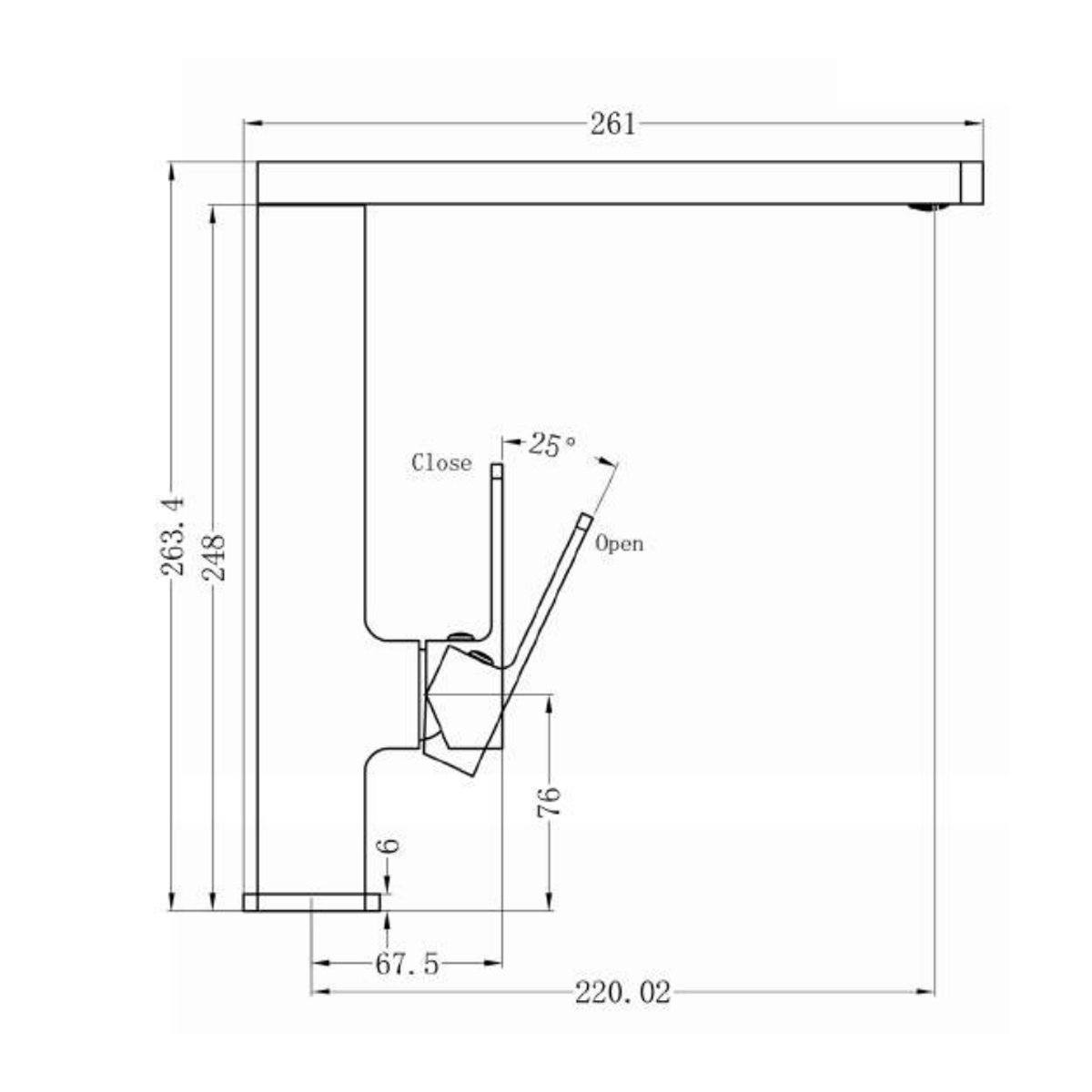Celia Kitchen Mixer Chrome Tapware Nero