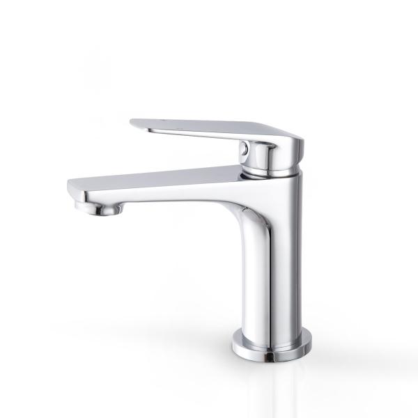 Chrome Round Basin Mixer - WT1101 Tapware ECT