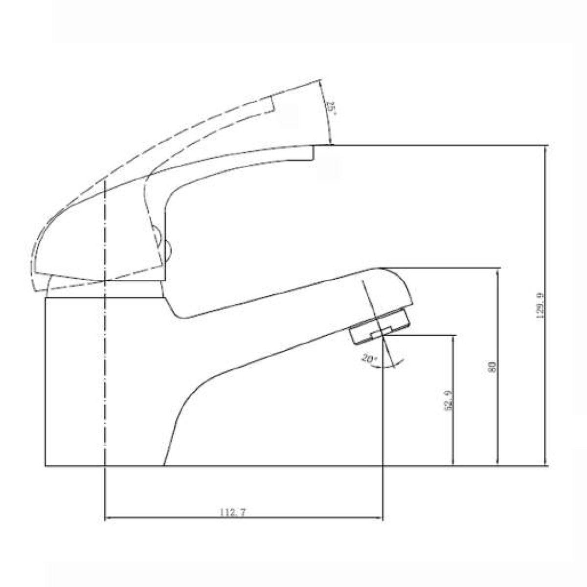 Classic Basin Mixer Chrome Tapware Nero