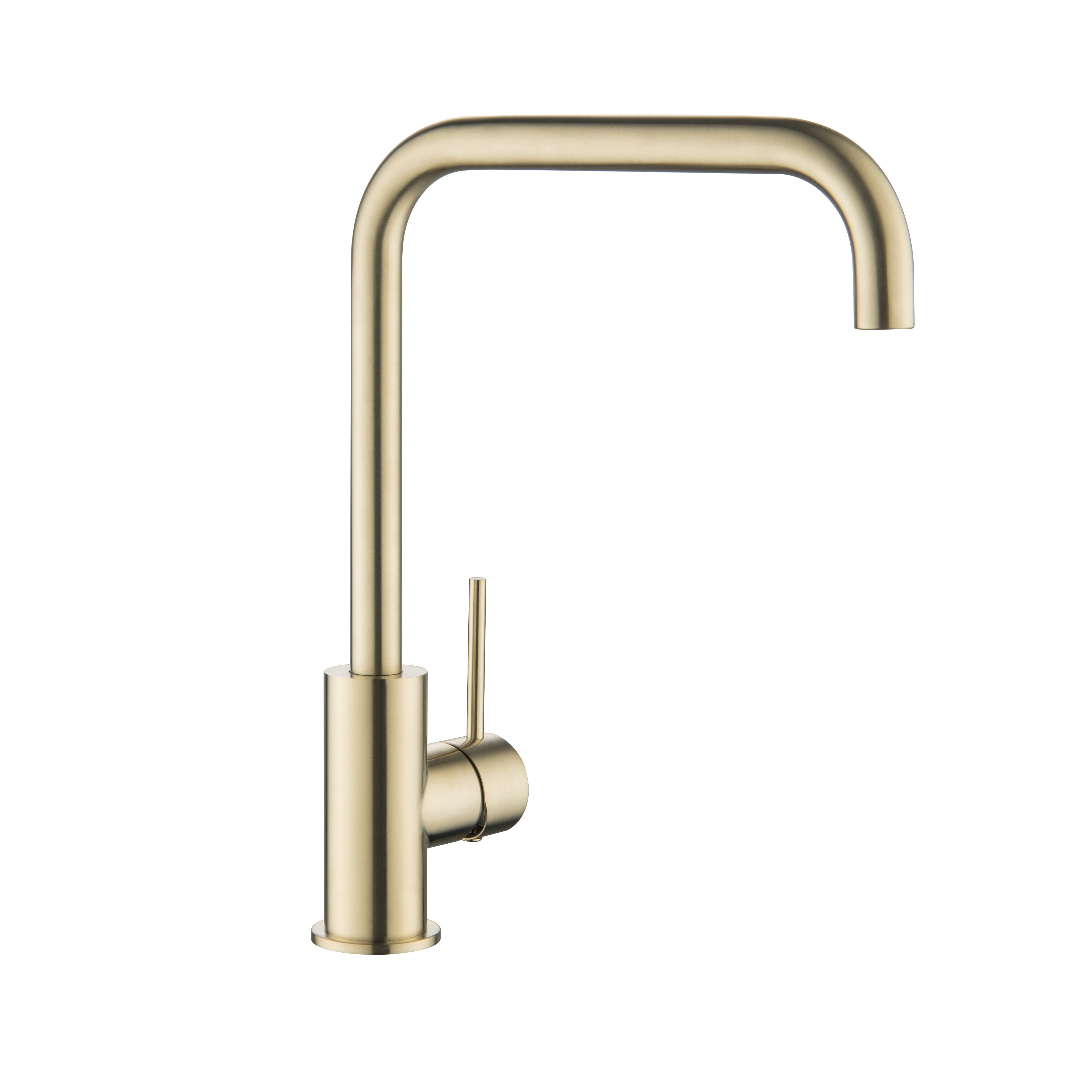 CLIO Kitchen Sink Mixer Square Tap Brushed Gold Tapware Arova