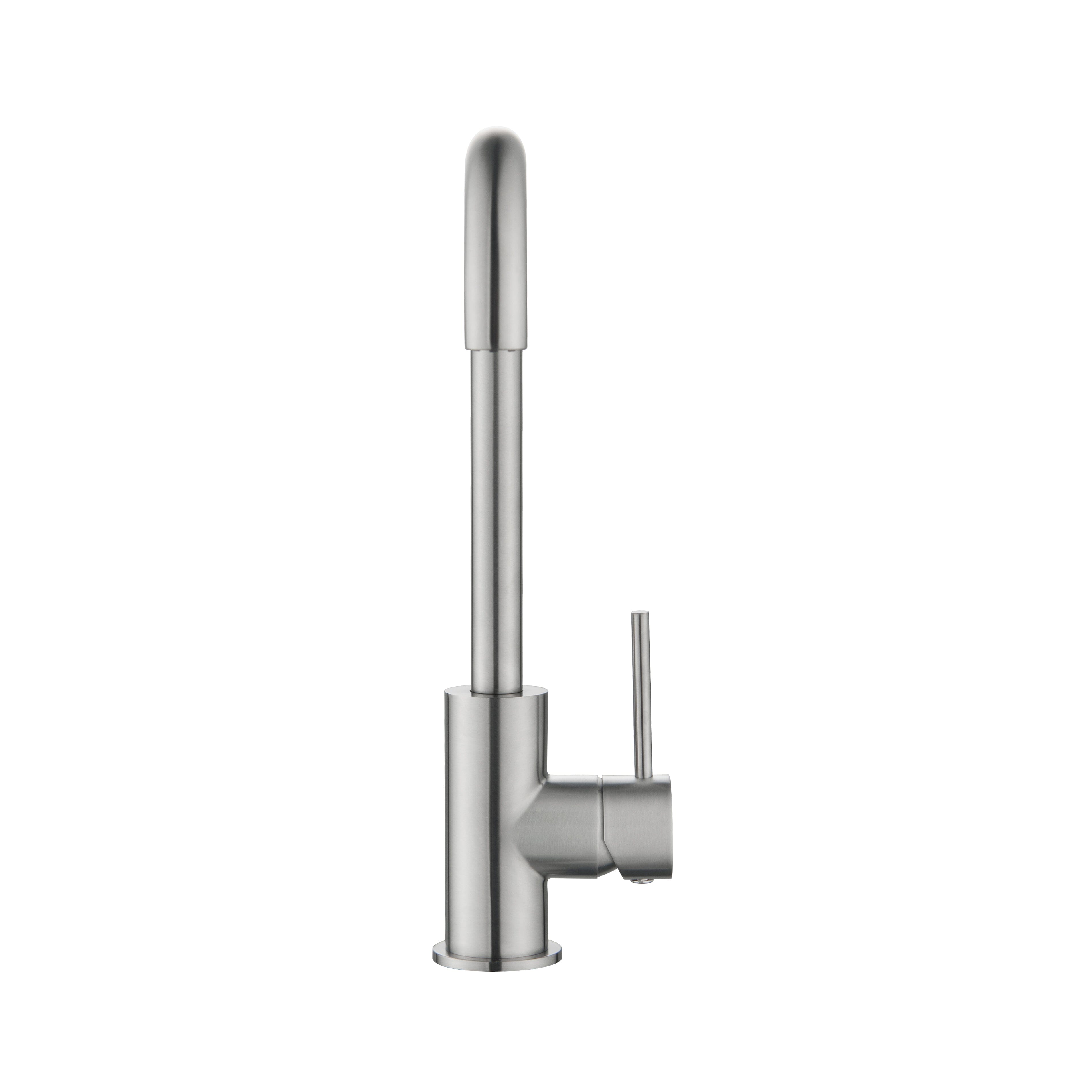 CLIO Kitchen Sink Mixer Square Tap Brushed Nickel Tapware Arova