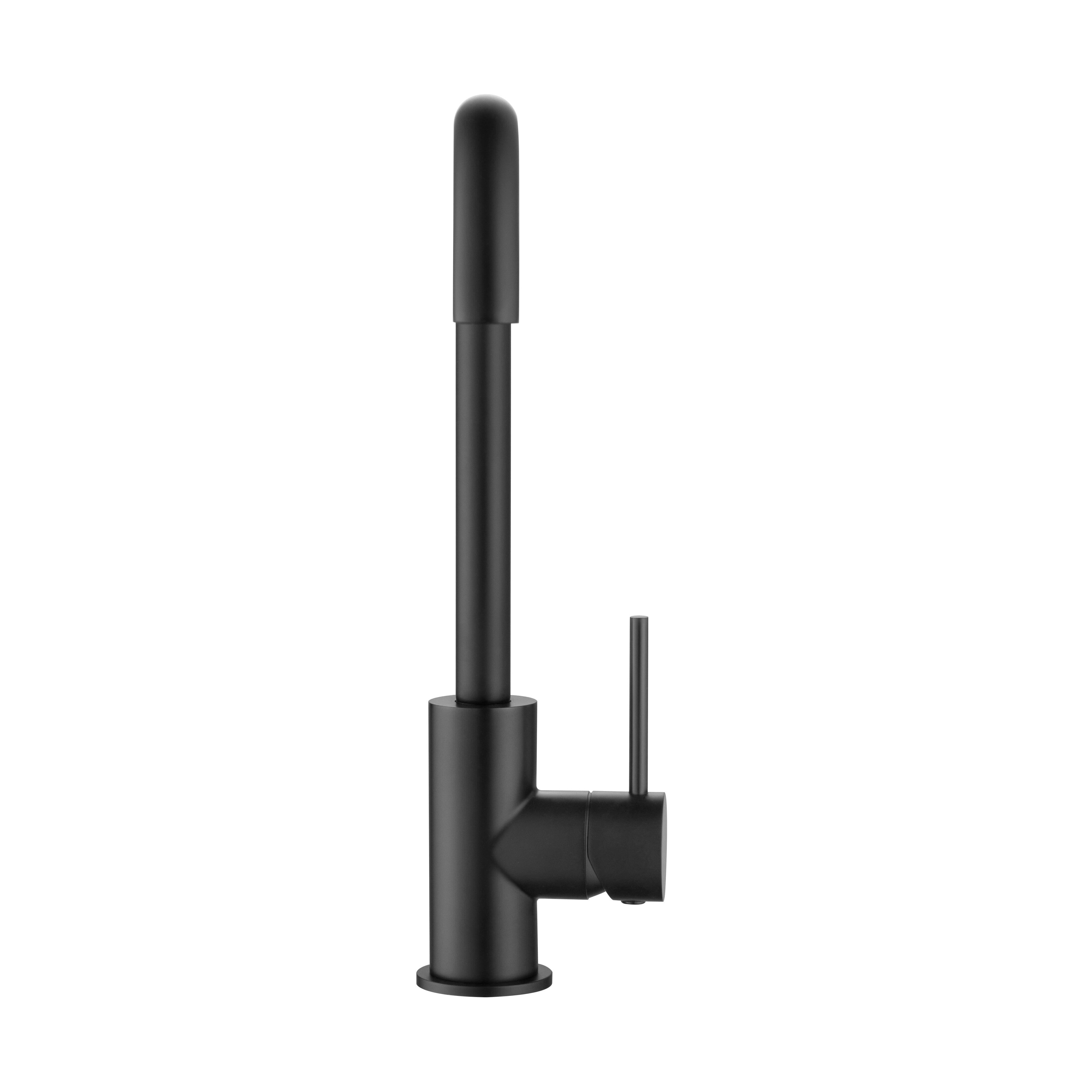 CLIO Kitchen Sink Mixer Square Tap Matte Black Tapware Arova