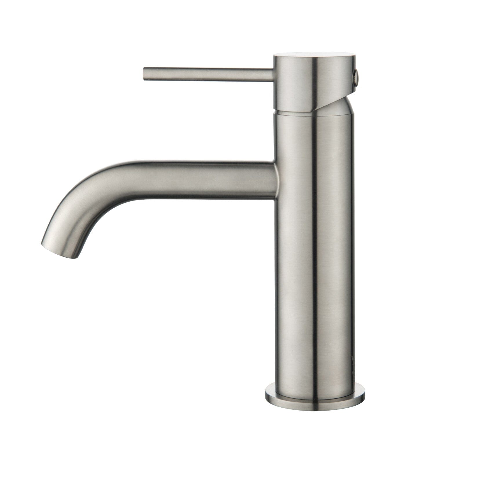 CLIO Round Basin Mixer Brushed Nickel Tapware Arova