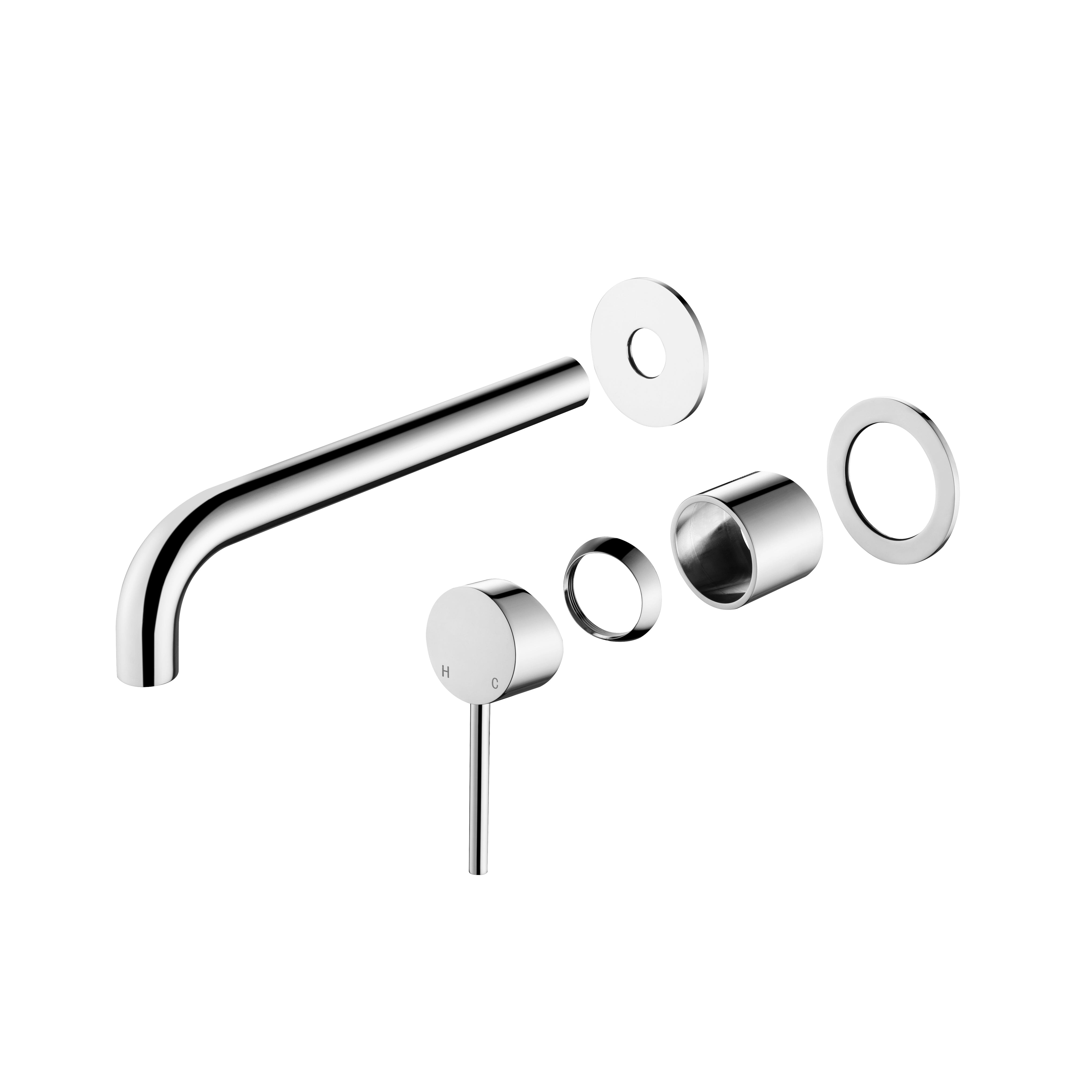 CLIO Round Wall Basin/Bath Mixer Trim Kit Chrome Tapware Arova