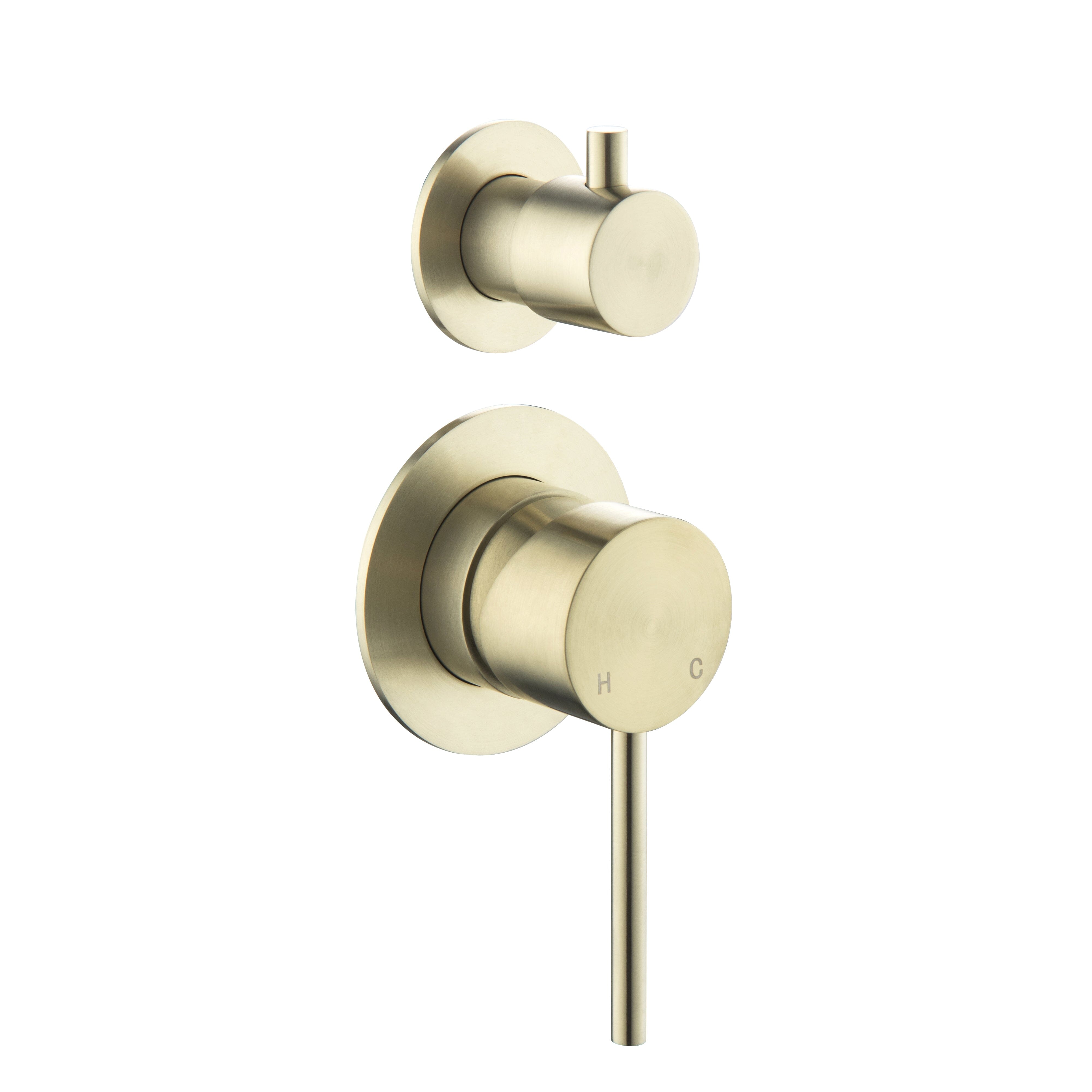 CLIO Shower / Bath Mixer with Divertor Brushed Gold AROVA