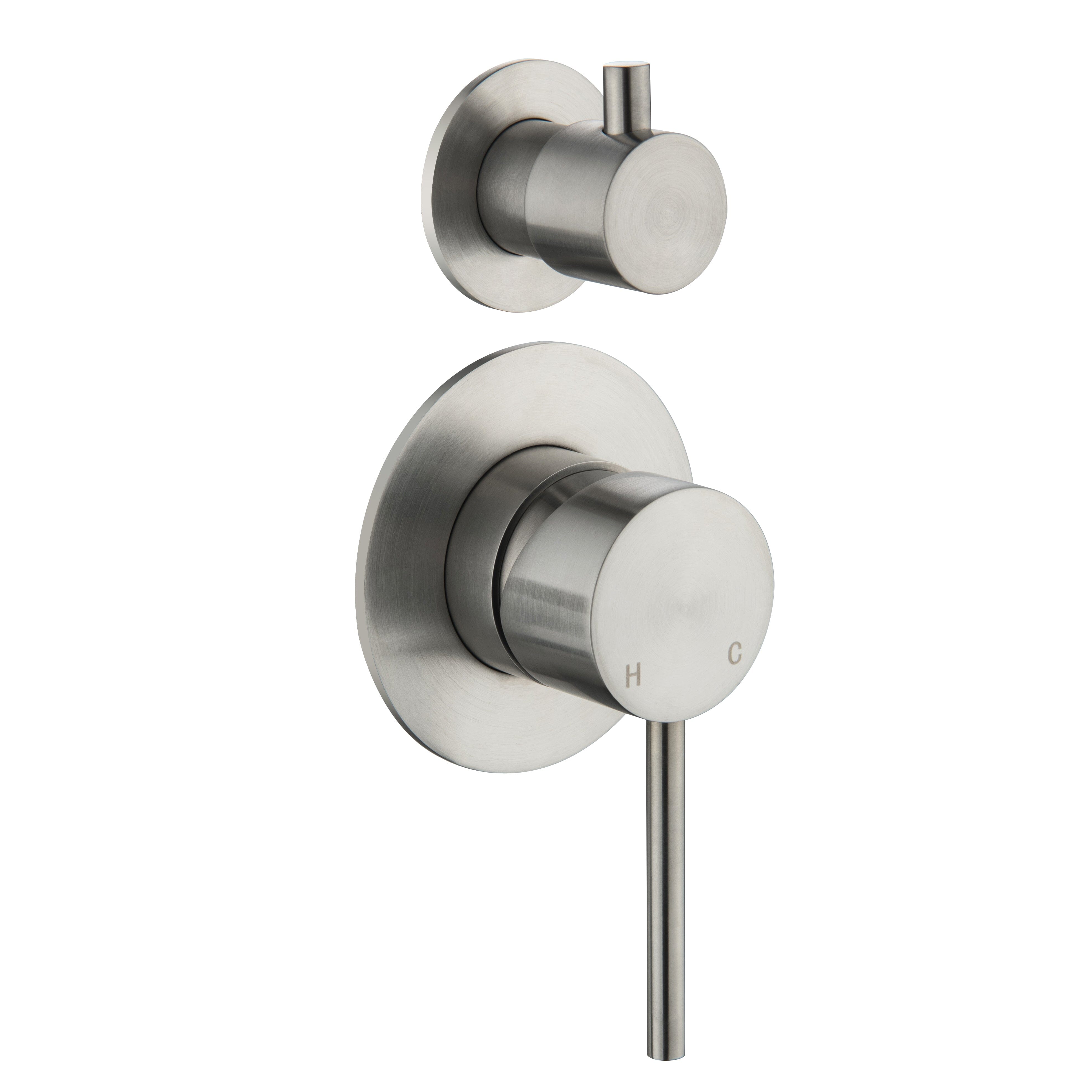 CLIO Shower / Bath Mixer with Divertor Brushed Nickel AROVA