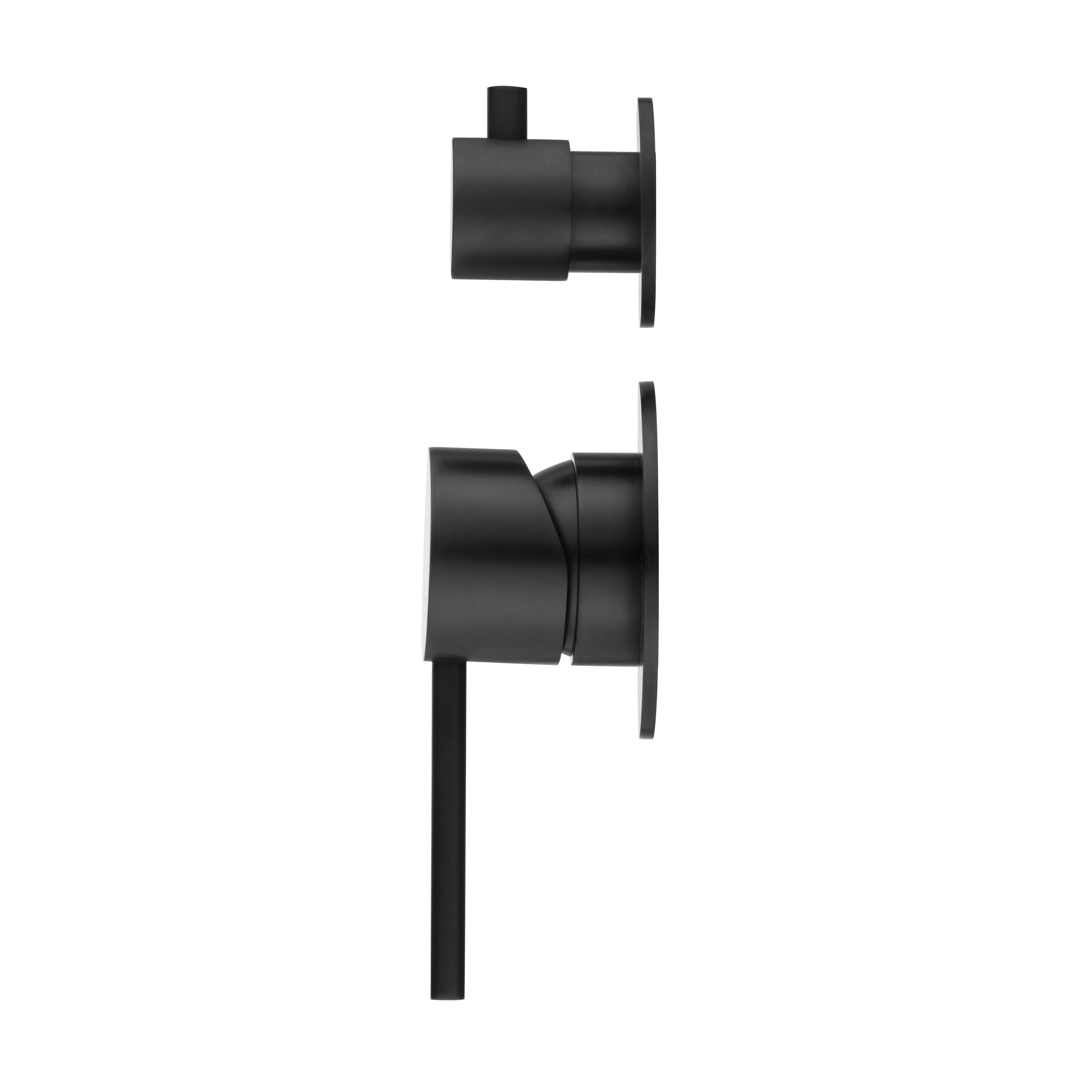 CLIO Shower / Bath Mixer with Divertor Matte Black AROVA