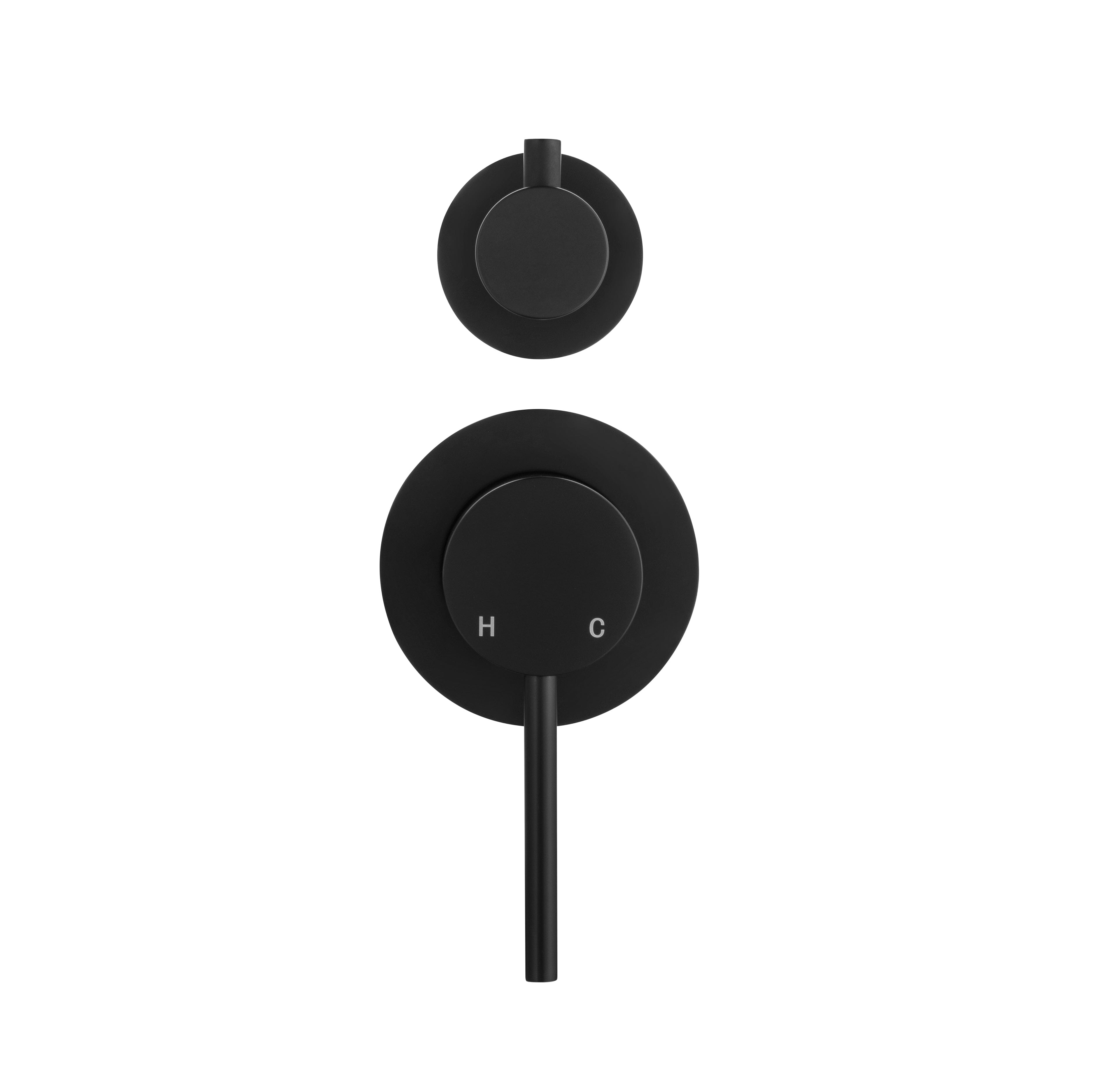 CLIO Shower / Bath Mixer with Divertor Matte Black AROVA