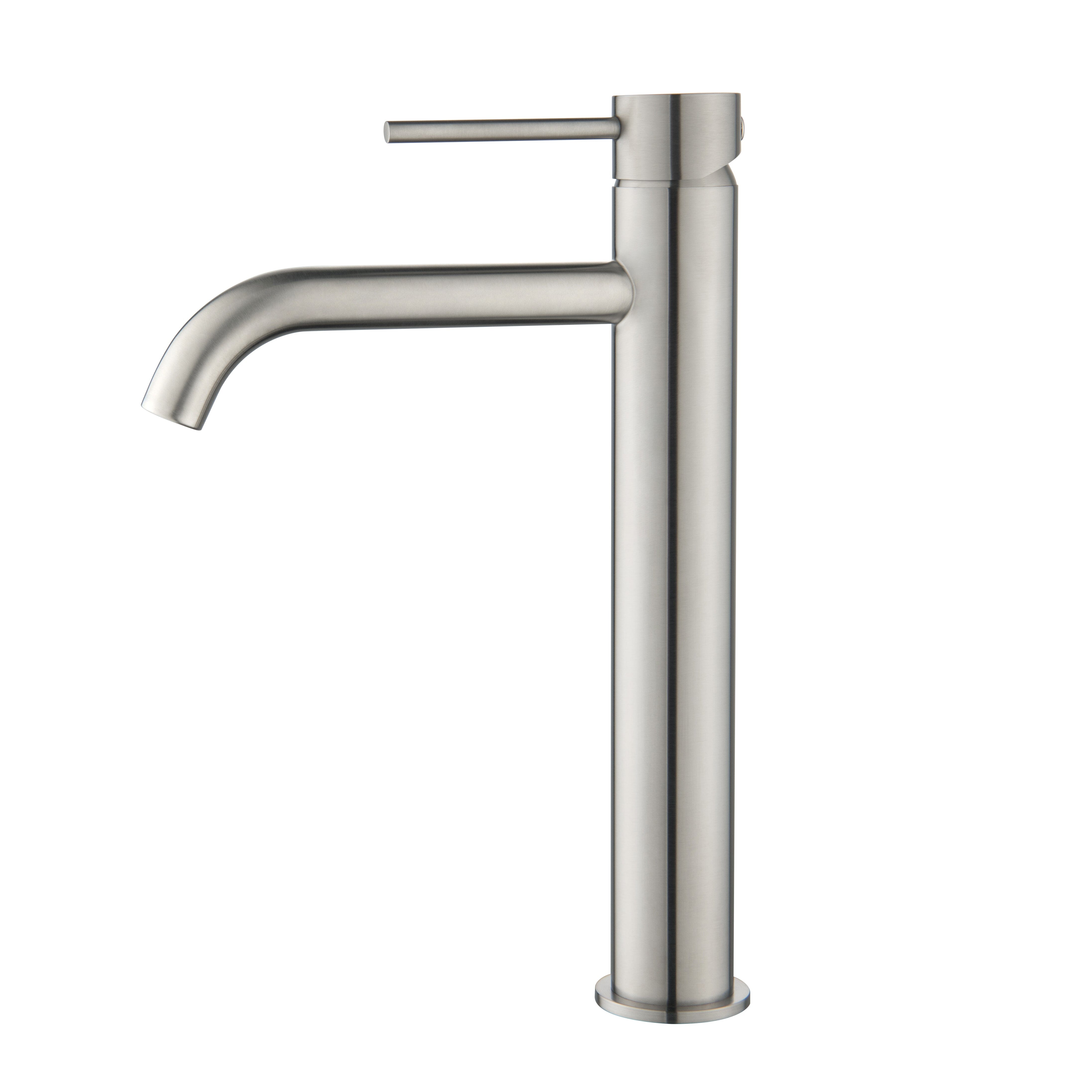 CLIO Tall Basin Mixer Brushed Nickel Tapware Arova