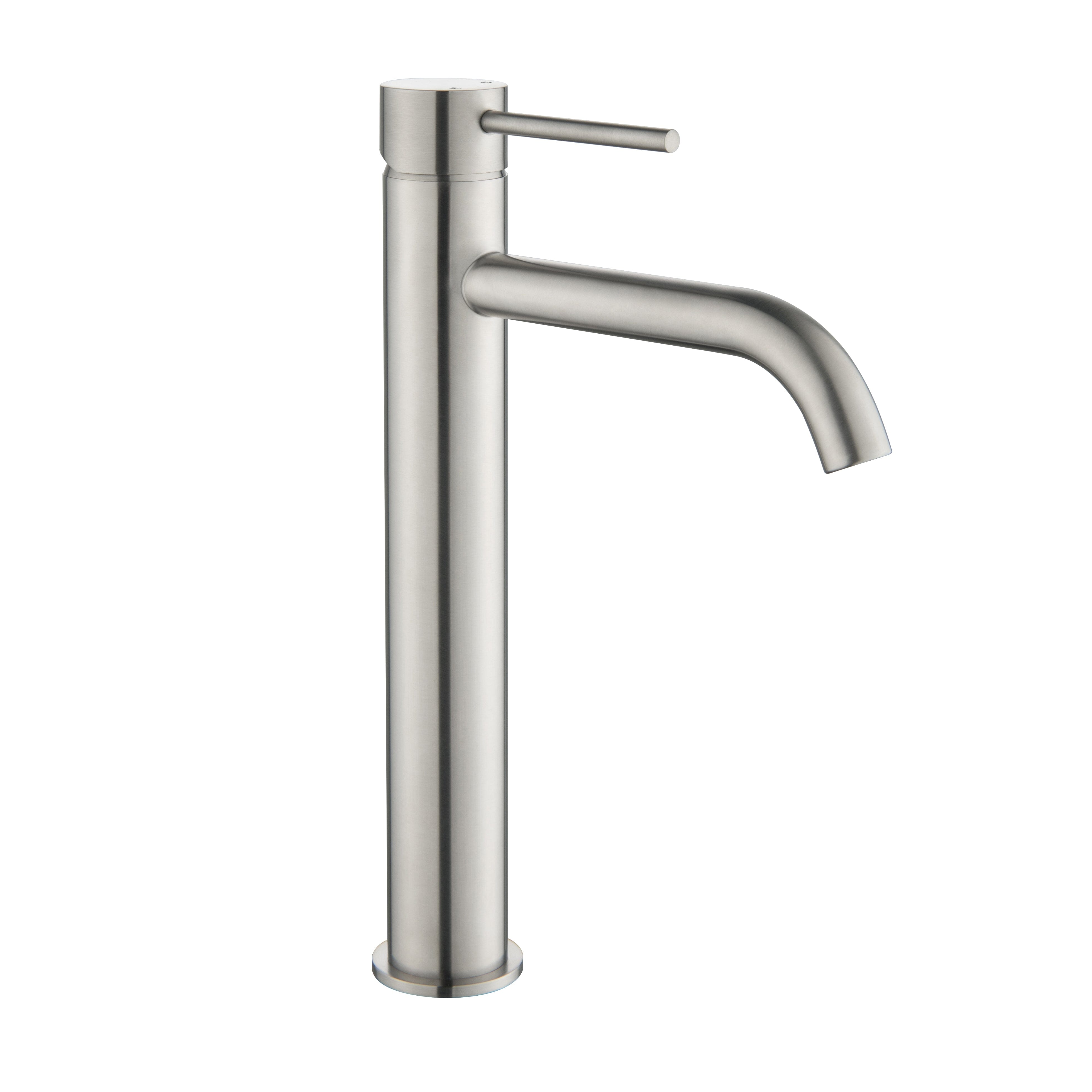 CLIO Tall Basin Mixer Brushed Nickel Tapware Arova