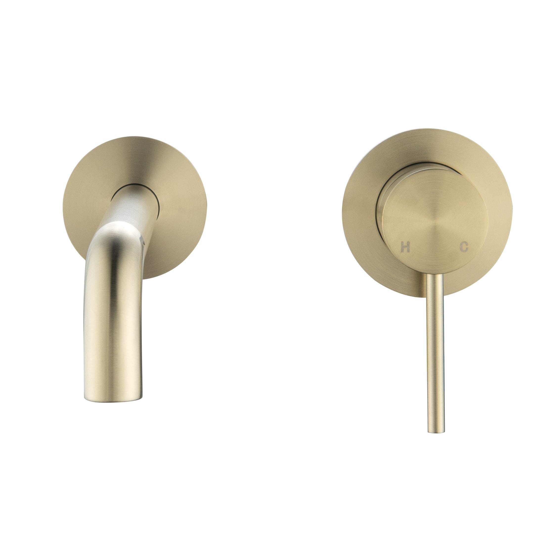 CLIO Wall Basin/Bath Mixer Spout Brushed Gold AROVA