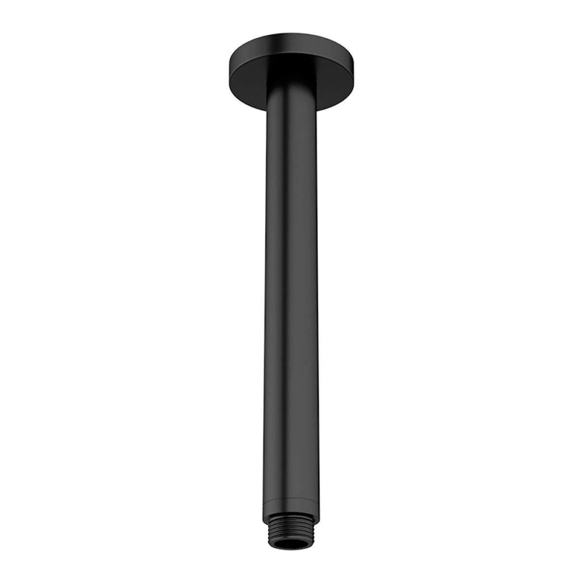 COMO Ceiling Shower Arm 450mm Black Showers Arova