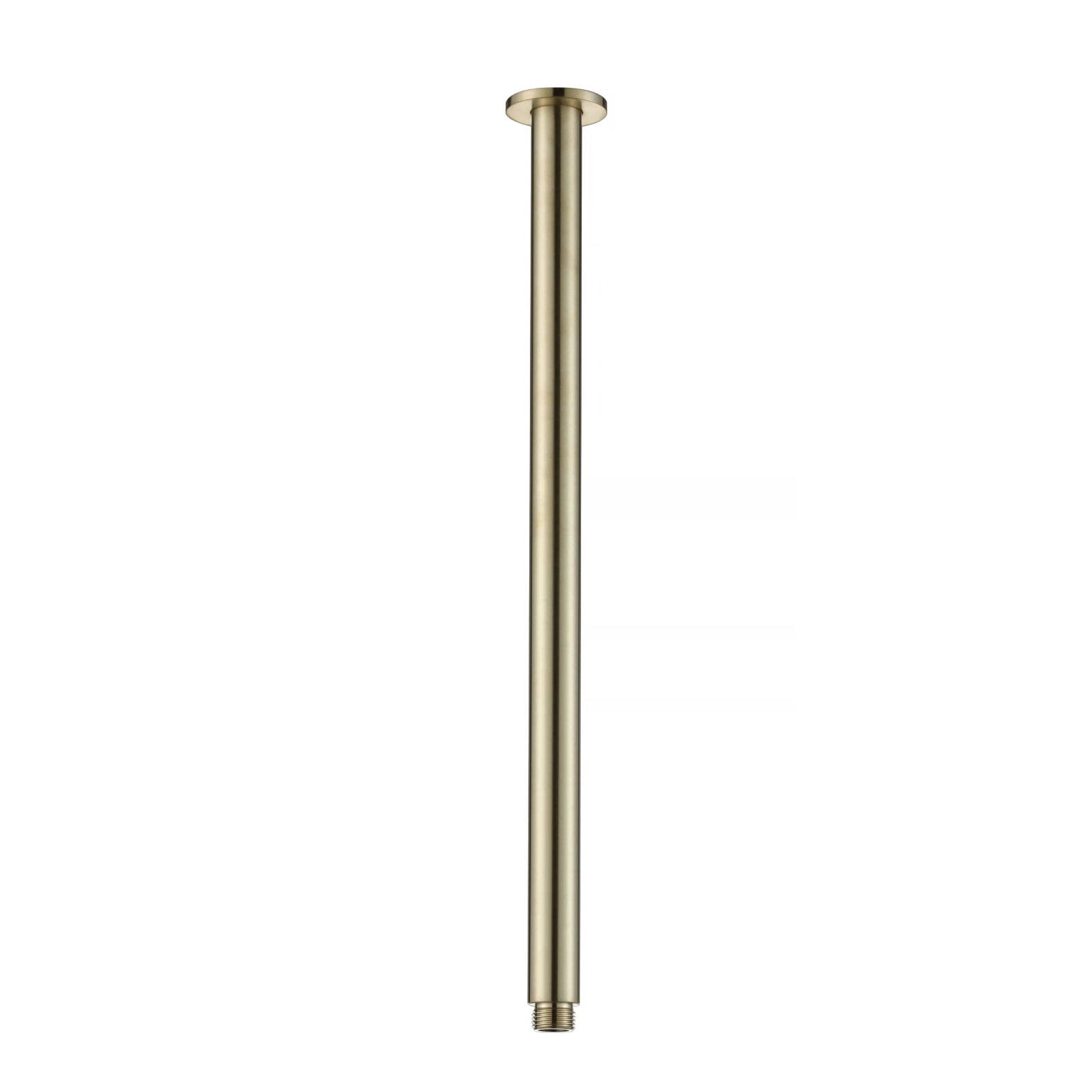 COMO Ceiling Shower Arm 450mm Brushed Gold Showers Arova