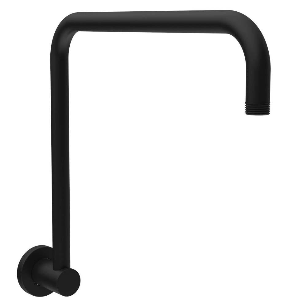 COMO High Rise Shower Arm Round Matt Black Showers Arova