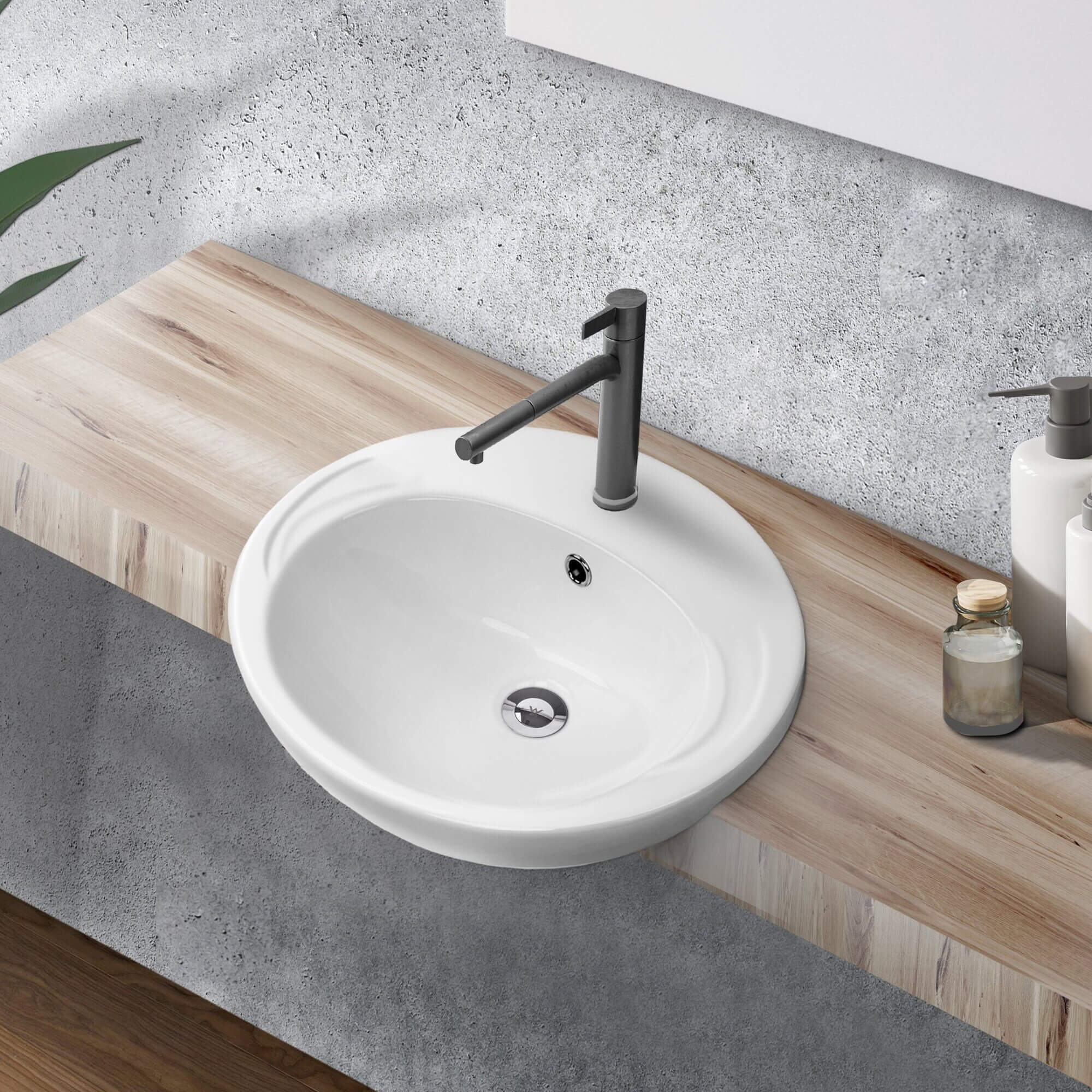 COMO Semi Recess Round Basin Basins ECT