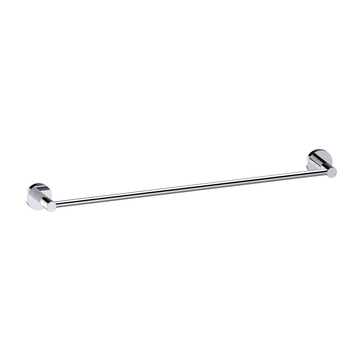 COMO Single Towel Rail 800mm Chrome Accessories Arova