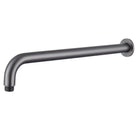 COMO Wall Shower Arm 400mm Round Gunmetal Showers Arova