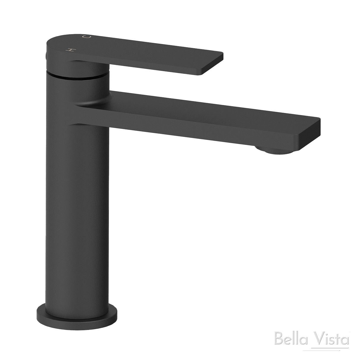 Cresta Basin Mixer Matte Black Tapware Bella Vista