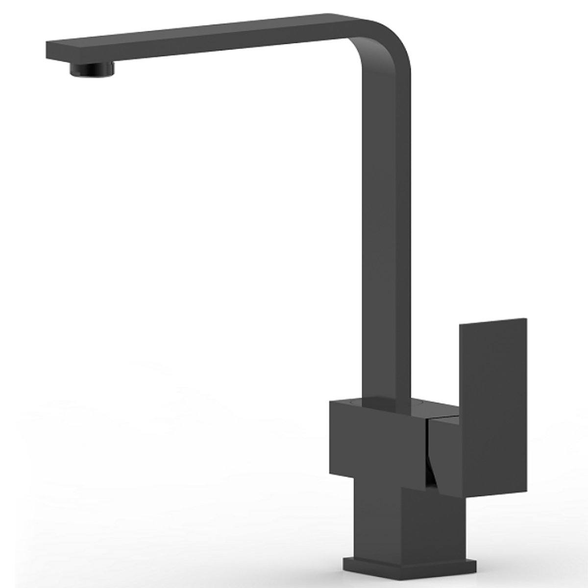 CUBO Kitchen Mixer Square Black Tapware Arova