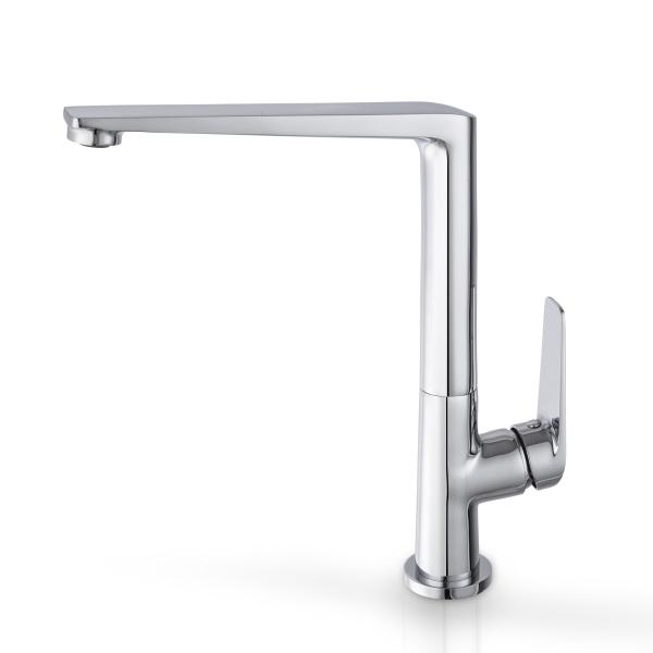 Curved Neck Kitchen Mixer with Swivel Spout - WT1103 Tapware ECT