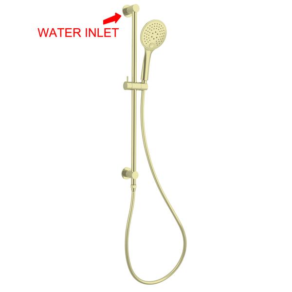 Dolce 3 Function Rail Shower Brushed Gold YSW314-BG Showers Nero