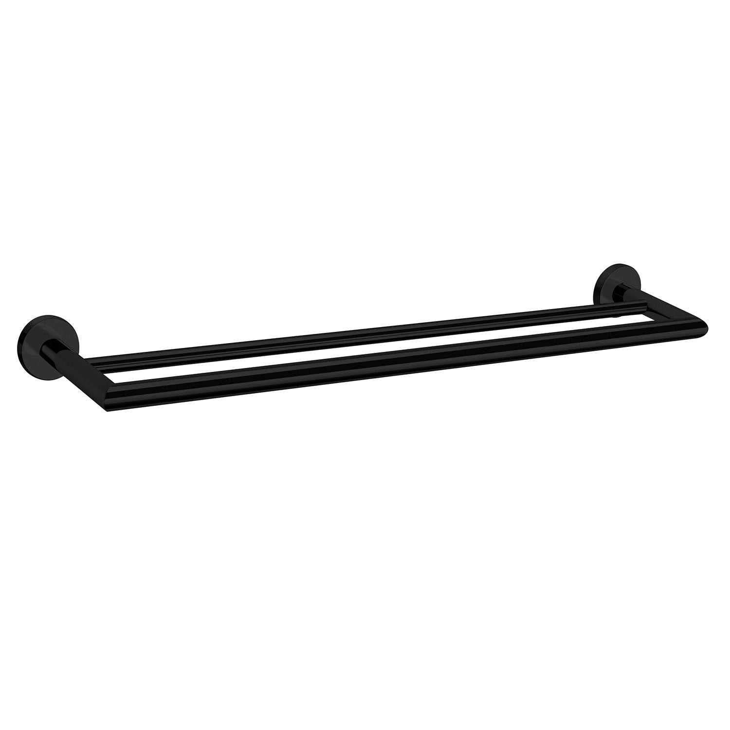 Dolce 700MM Double Towel Rail Matte Black 3630D-MB Accessories Nero