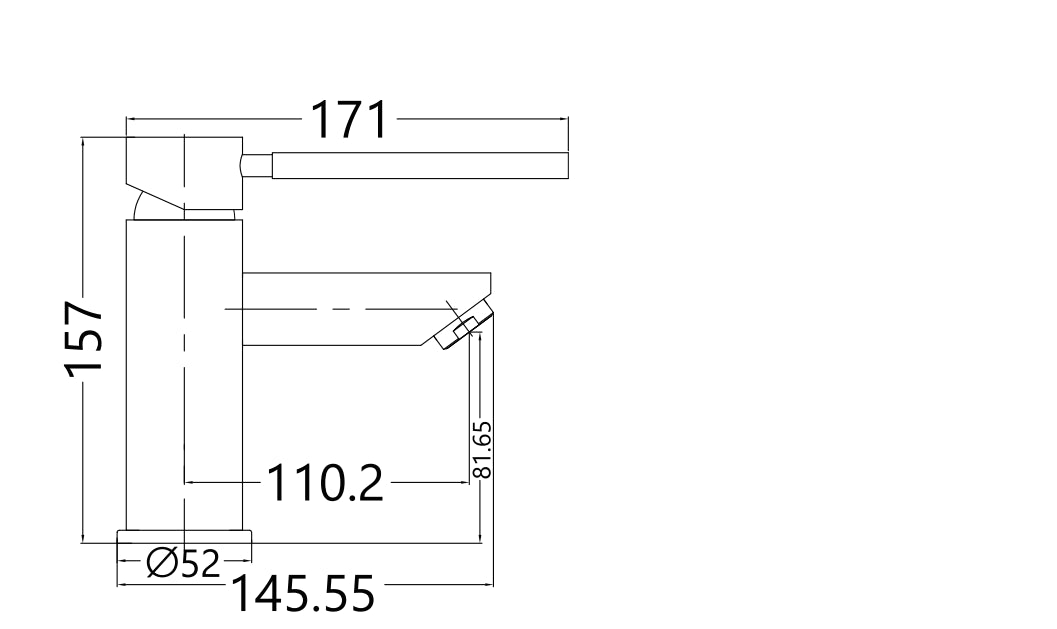 Dolce Care Basin Mixer Chrome YSW2508-02B-CH Tapware Nero